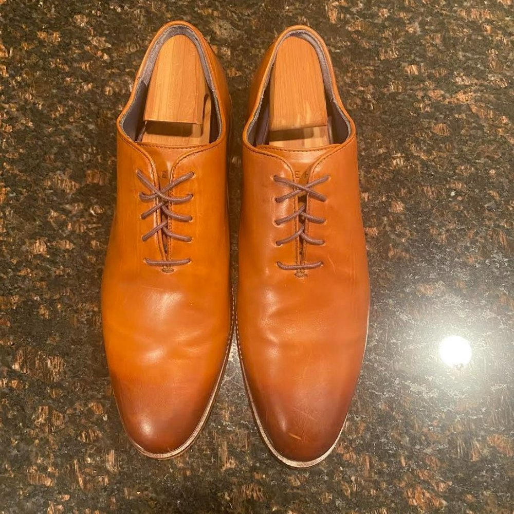 Cole Haan Washington Grand Wholecut Oxford British Tan Leather Color Size 11